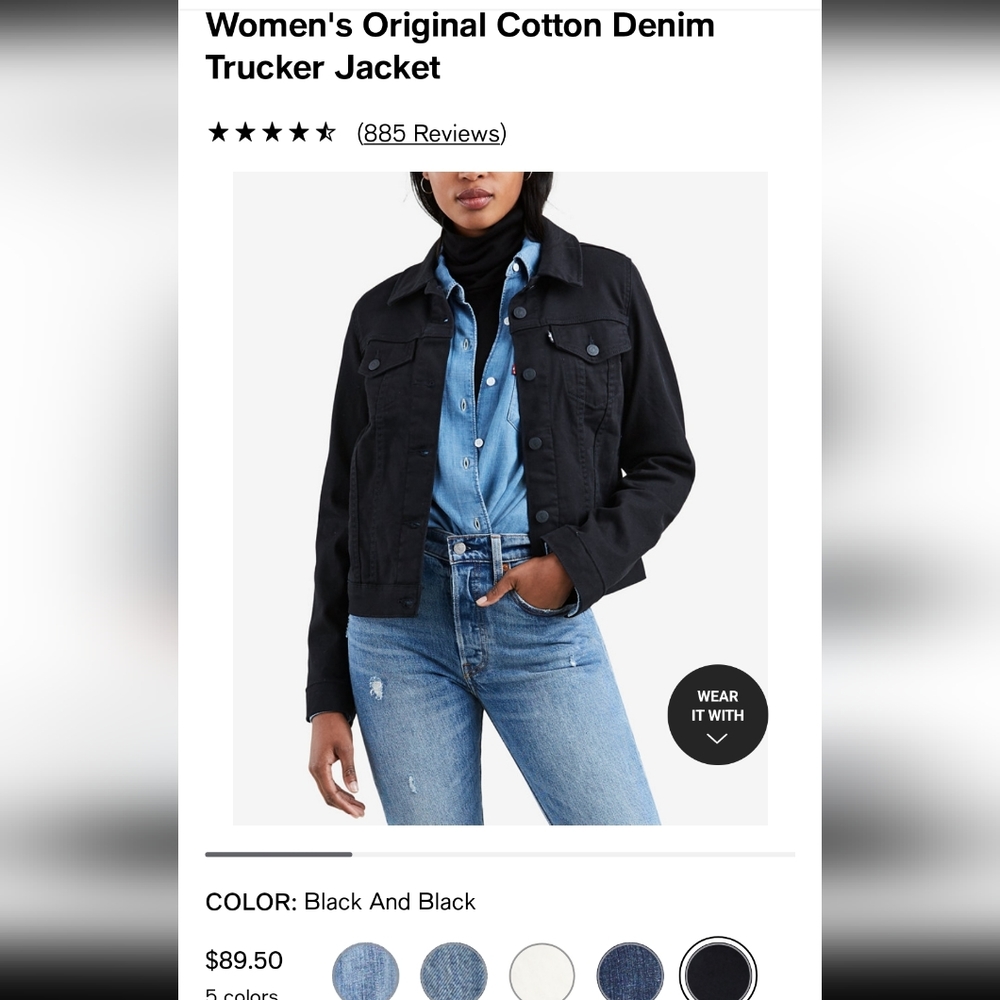 Levi's Women's Original Cotton Denim Trucker Jacket